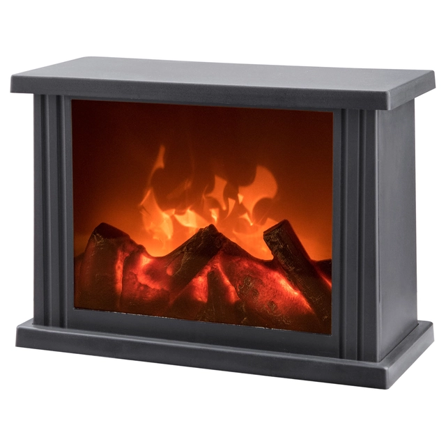 Nog steeds Fauteuil Intensief fireplace with a flaming LED fire - merXu