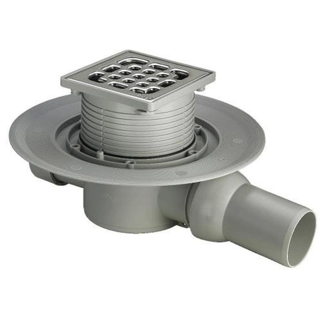 Bathroom drain 40x50 plastic / gray pattern no 49351PL