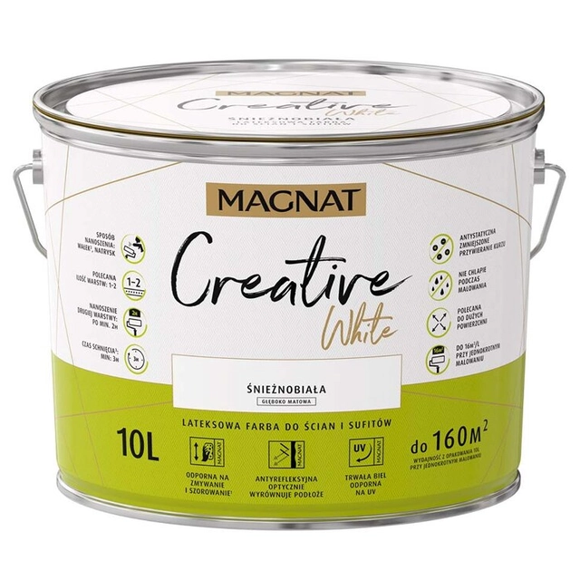 Magnat Creative White 10L latex paint