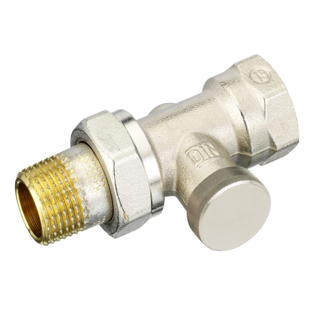 Return valve RLV-S 15 simple for individual shut-off of the radiator during operation or renovation