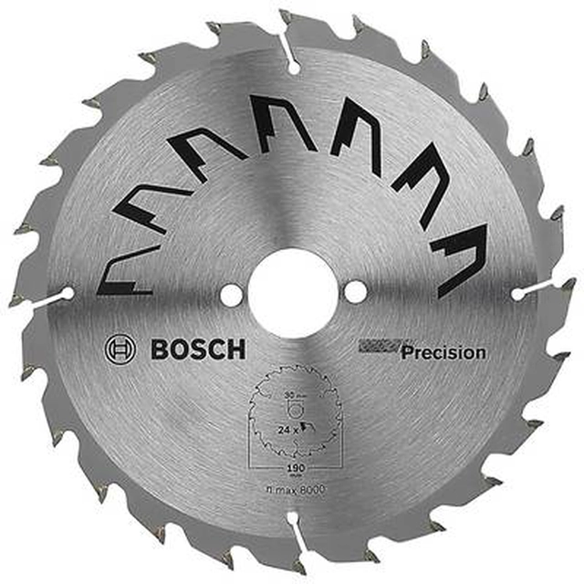 Bosch Accessories Precision 2609256869 Carbide circular saw blade 190 x 30 mm Number of teeth (per inch): 24 1 pc