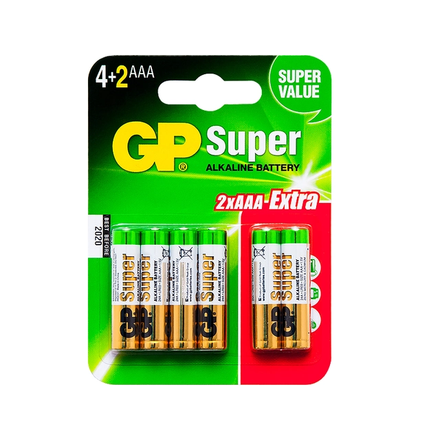AAA-Alkalibatterie 1.5 LR3 GP SUPER