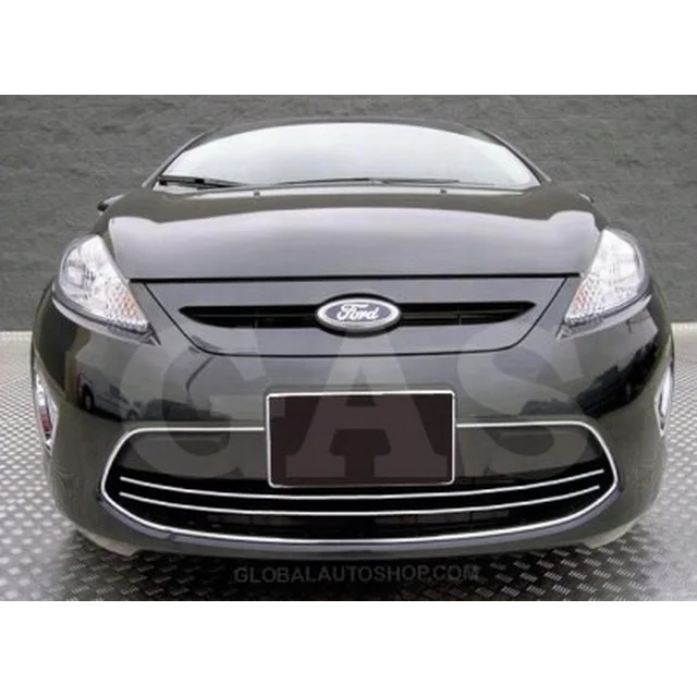 Ford Fiesta - Chrome Strips Grill Chrome Dummy Bumper Tuning