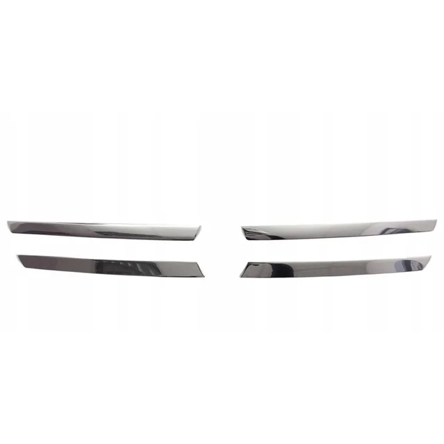 Abarth - Set of chrome bumper strips, chrome fender protective strips