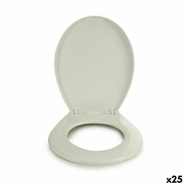 Abattant WC Plastique Blanc 34,5 x 43 x 5 cm (25 Pièces)