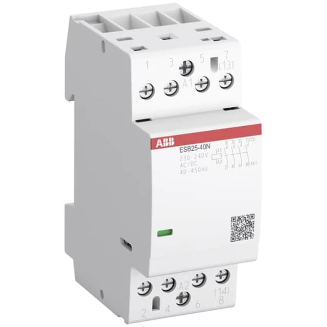 ABB - 1SAE231111R0622, 4-biegunowy instalacijski kontaktor - Kontaktor: 4-pole instalacija, ESB25-40N-06 25A 230V