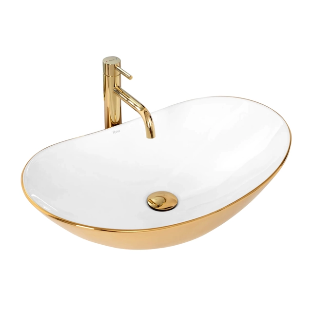 Rea Royal countertop washbasin 60 White Gold - additional 5% discount with code REA5