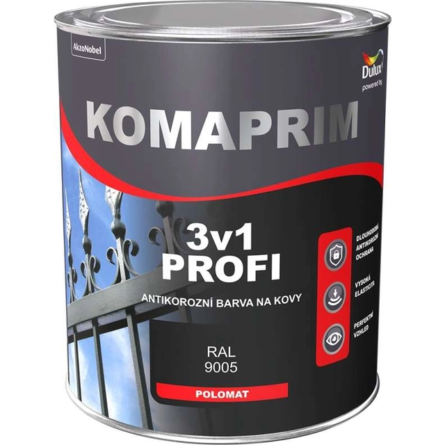 Dulux KOMAPRIM PROFI 3in1 / 0,75L Aluminum (Synthetic metal paint 3in1)