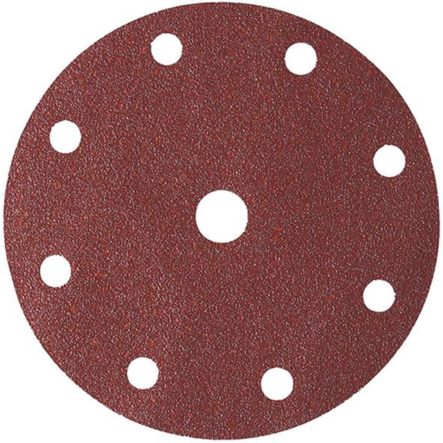 Abrasive disc with Velcro, with holes - 150 mm K40 9 - pack of 100
