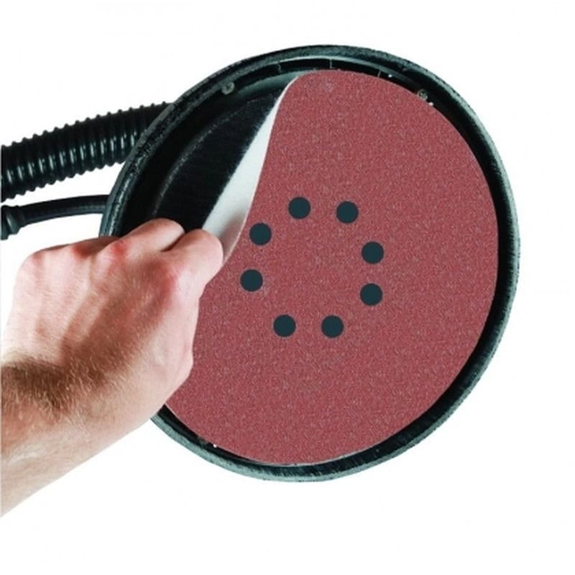 Abrasive discs with holes for Dedra plaster grinders 225mm, gr.100, 5szt