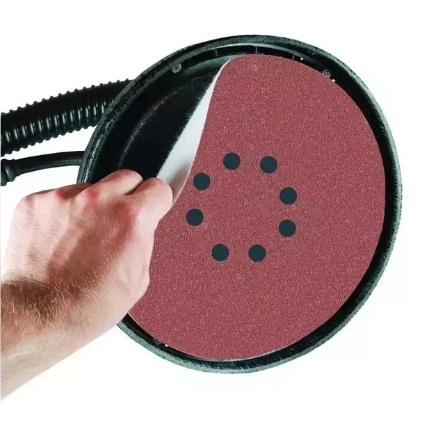 Abrasive discs with holes for Dedra plaster grinders 225mm, gr.150, 5szt