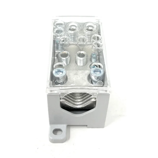 Abrazadera en carril del bloque de distribución de PVB 500-4/4 500A 1x150-240mm² + 4x10-70mm² + 4x2,5-16mm² 1000V AC / DC