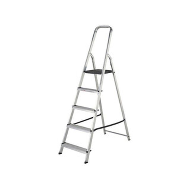 Abru household stepladder Number of steps: 5 pcs | Podium height: 1,05 | Aluminum