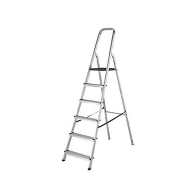 Abru household stepladder Number of steps: 6 pcs | Podium height: 1,27 | Aluminum