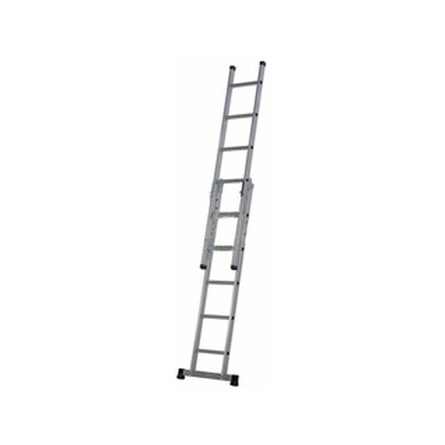 Abru two-part sliding ladder 2 x 15 degrees | 7,36 m | Aluminum