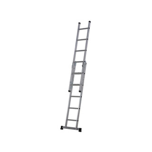 Abru two-part sliding ladder 2 x 9 degrees | 4 m | Aluminum