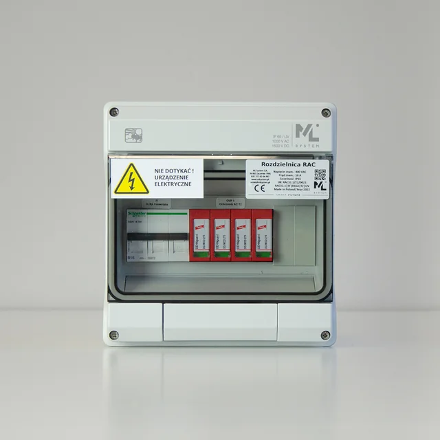 AC-kytkinlaitteet TYP32.1 - RAC32.1/3F/B16A/T2/UV - 8kW - SCHNEIDER K60N-B16-3 / IP65 / 1000V AC / 1500V DC / EXT.