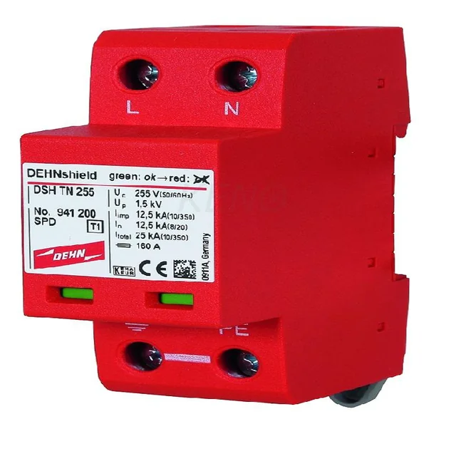 AC prenapetostni odvodnik DEHNshield TN 255 2P tip I+II