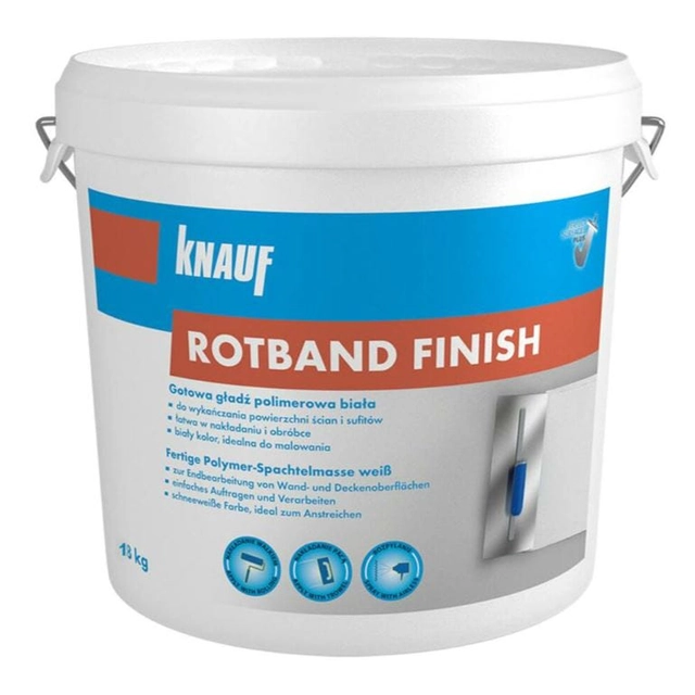 Acabado de polímero confeccionado Knauf Rotband Finish 18 kg