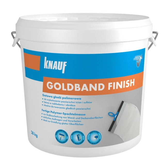 Acabado polimérico confeccionado Knauf Goldband Finish 18 kg