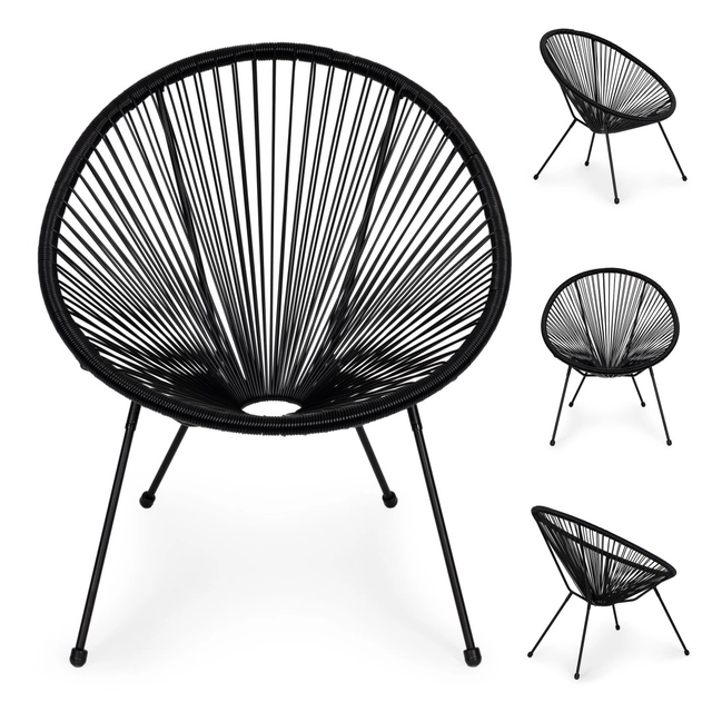 Acapulco fauteuil poly rotan tuinstoel 2 stuks.