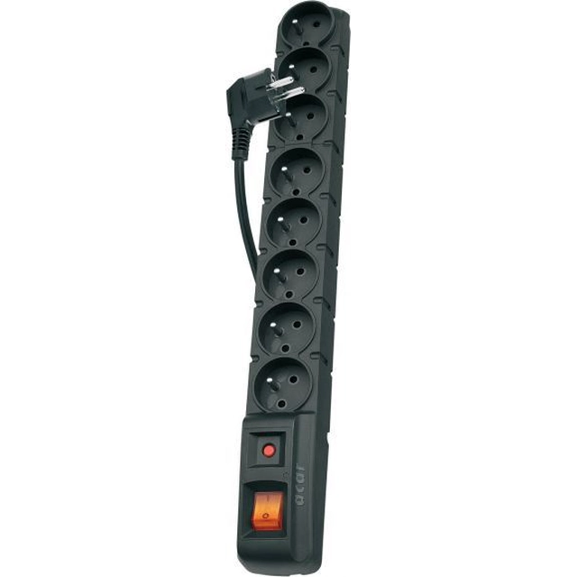 Acar S8 Dual surge protection power strip 8 sockets 1.5 m black (W1749)