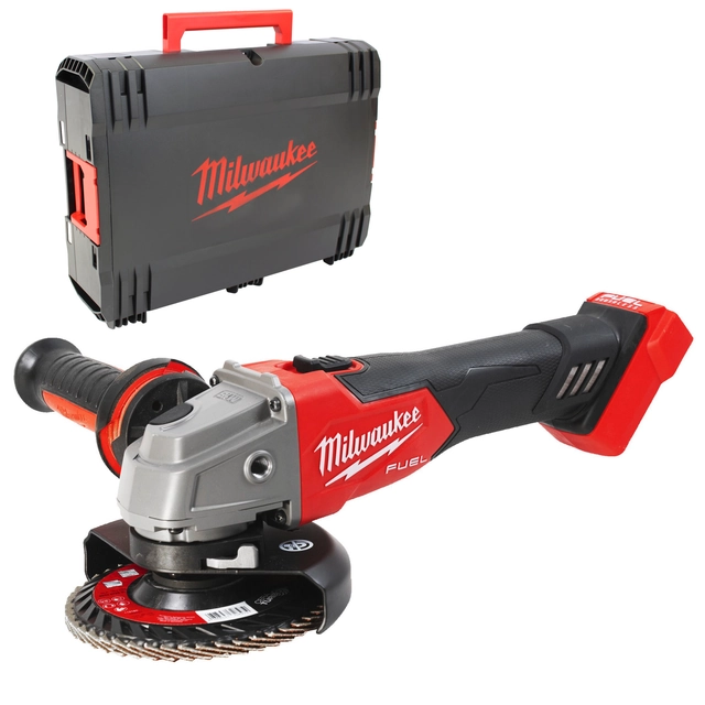 Accu haakse slijper Milwaukee M18 FSAG125X-0X FUEL, 18 V, 125 mm + koffer