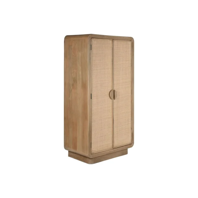 Accueil Armoire ESPRIT Bois Naturel Rotin 100 x 55 x 190 cm