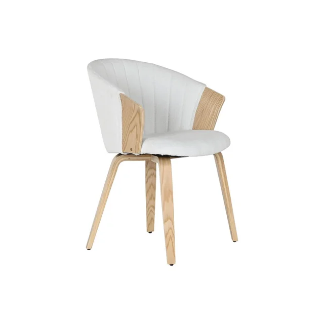 Accueil Chaise de salle à manger ESPRIT Bois Polyester Blanc 60 x 57,5 x 79 cm