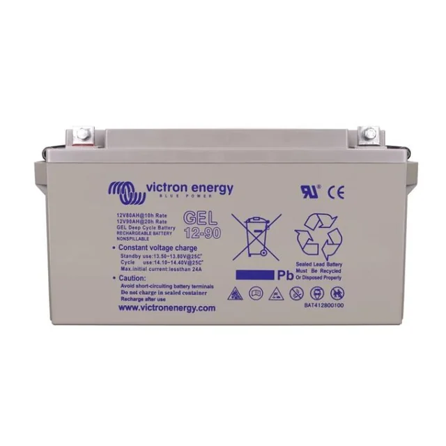 Accumulateur à cycle profond Victron Energy Gel 12V/90A - BAT412800104