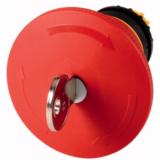 Acionamento do botão Eaton Safety M22-PVS45P-MS1 45mm com chave - 121468