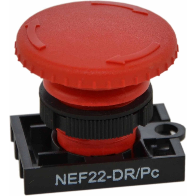 Acione o botão cogumelo vermelho Promet girando (W0-N-NEF22-DR/P C)
