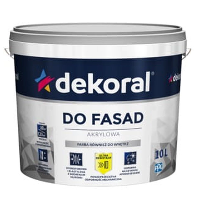 Acrylfarbe für Fassaden Dekoral Polinit weiß 1l