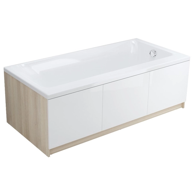 Acrylic bathtub Cersanit Smart, 170x80 cm left