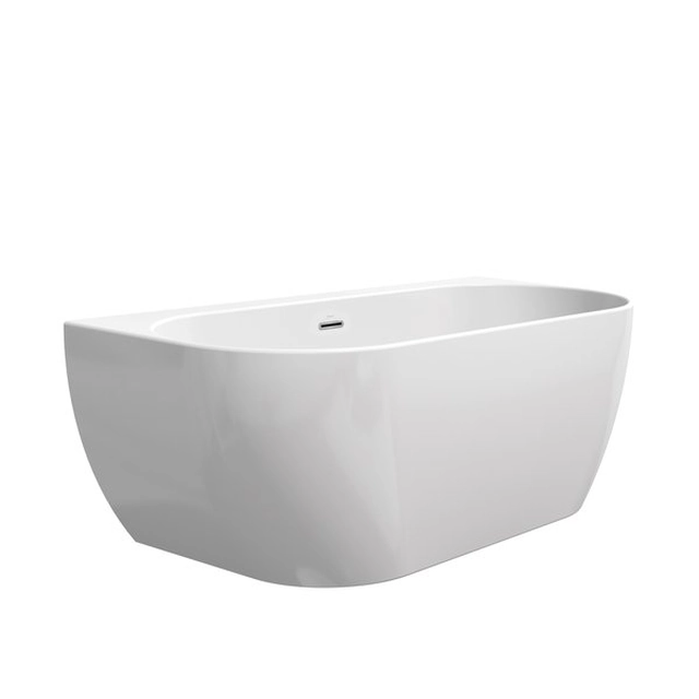 Acrylic bathtub Ravak Freedom W, 1660x800 white with chrome accessories