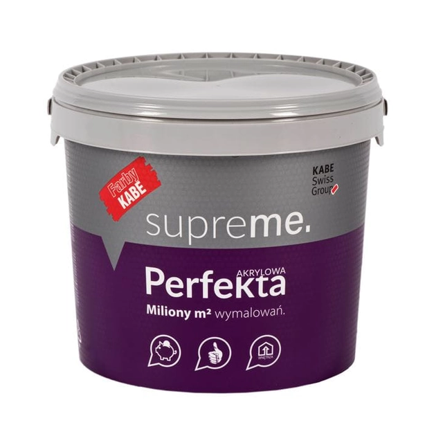 Acrylic paint for walls and ceilings KABE PERFEKTA SUPREME 10L BASE A