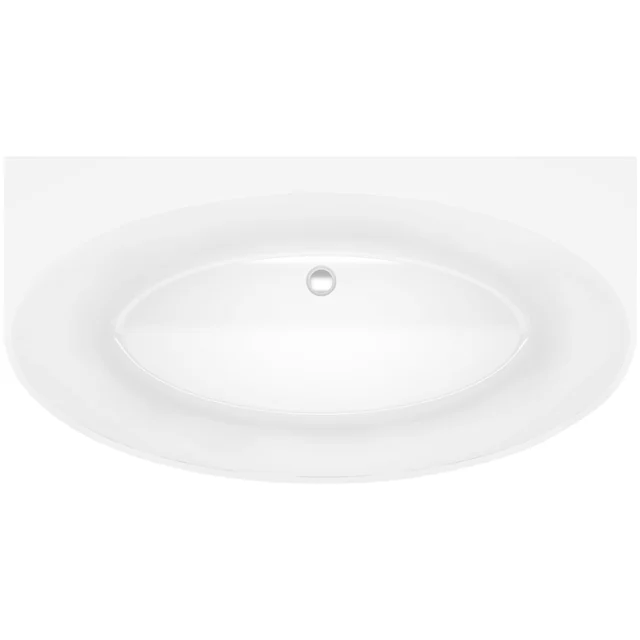 Acrylic Wall-Mounted Corner Bathtub MALTA 170cm