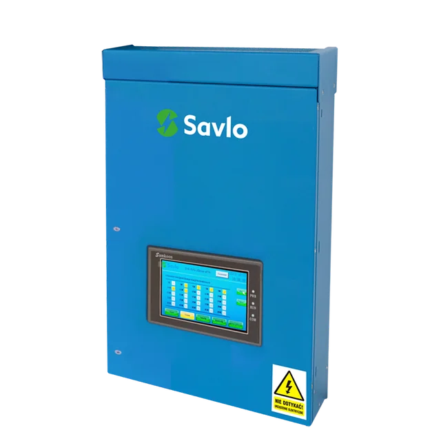 Actieve blindvermogencompensator Savlo SVG 15kVar - samenwerking met een fotovoltaïsche installatie en met de functie voor harmonische reductie