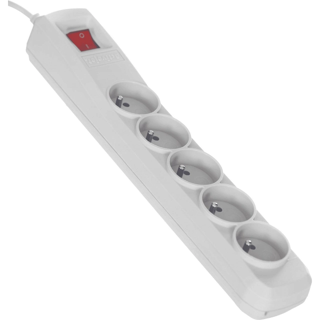 Activejet surge protection power strip 5 sockets 1.5 m white
