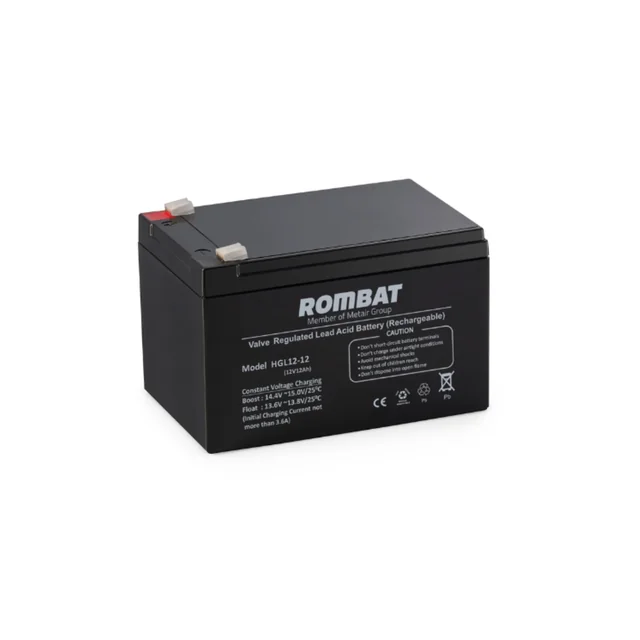 Acumulator stationar pentru UPS 12A/12V Rombat - HGL12-12