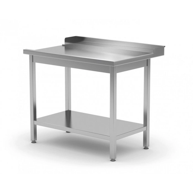 Dishwasher unloading table with shelf - right 1300 x 700 x 850 mm POLGAST 237137-P 237137-P