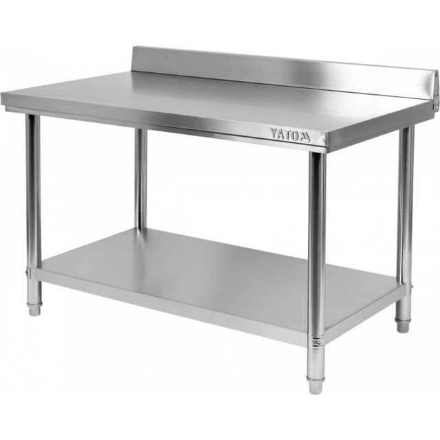 WALL TABLE WITH SHELF, FOLDABLE 1600×700×H850+100 mm YATO YG-09035 YG-09035