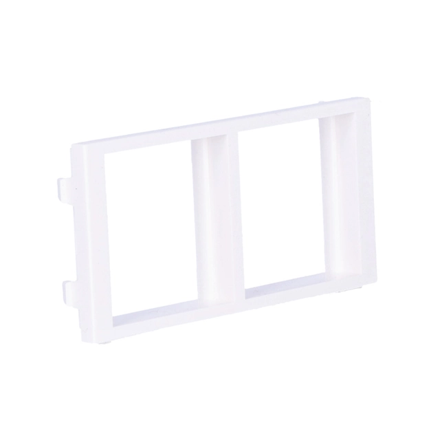 Adaptador CIMA ligado 2 módulos K45 (45x45mm) verticalmente, branco