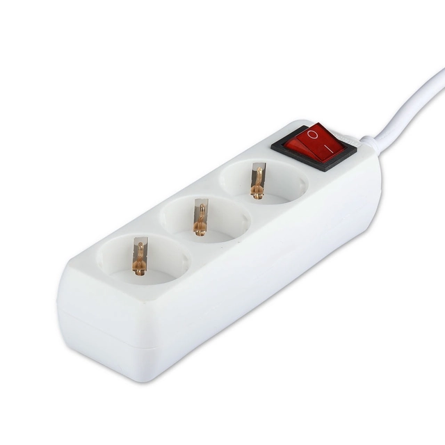 Adaptadores e soquetes - Interruptor de soquetes de extensão - IP20 - Branco