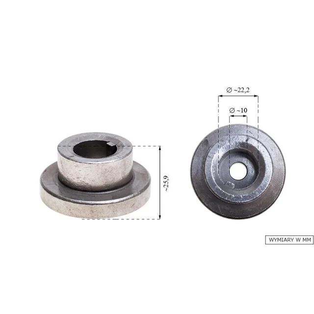 Adaptateur tondeuse à gazon Nac M510;M560H;C510M Ancien type Nz03