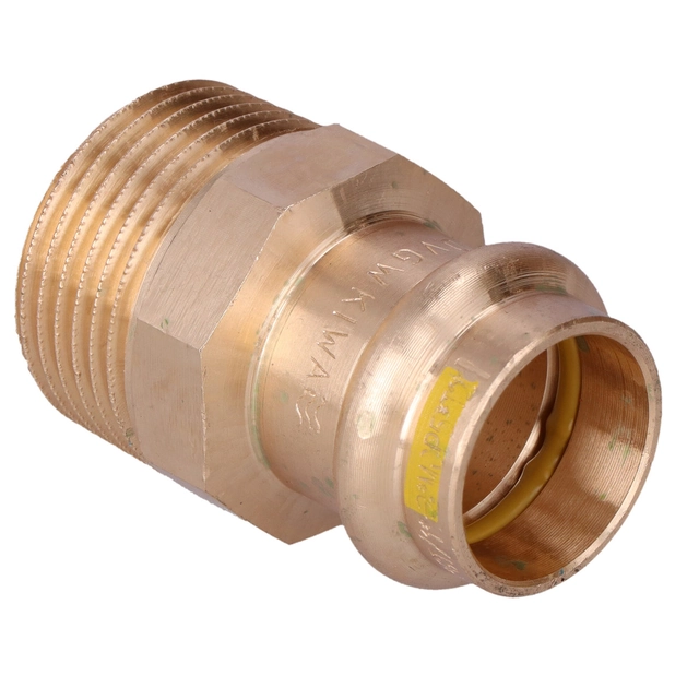 Adapter nipple, external thread,22 x 1 bronze B Press Gas