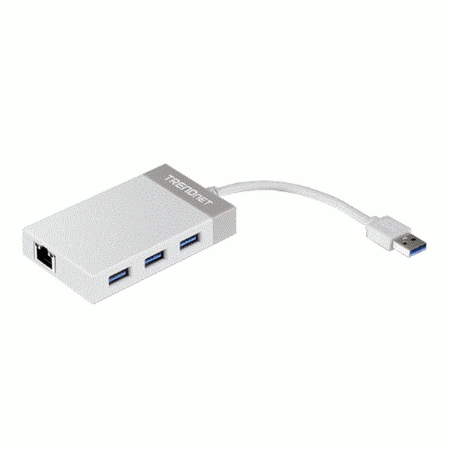 Adapter USB 3.0 auf USB Gigabit'Hub - TRENDnet TU3-ETGH3