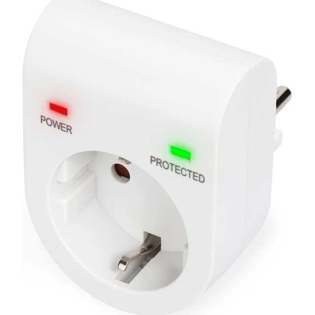 Adaptor de protecție la supratensiune Digitus Digitus.LED 1xCEE 7/7 TV-GS CE-LVD