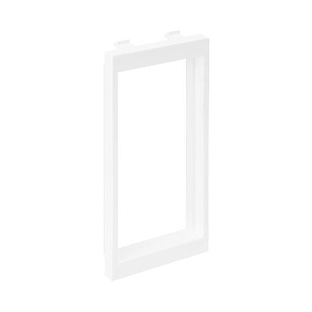 Adattatore CIMA inserito 2 prese senza viti K45 (45x45mm), bianco