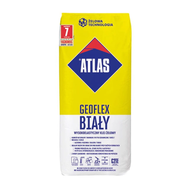 Adeziv gel alb foarte elastic 25 kg GEOFLEX ATLAS